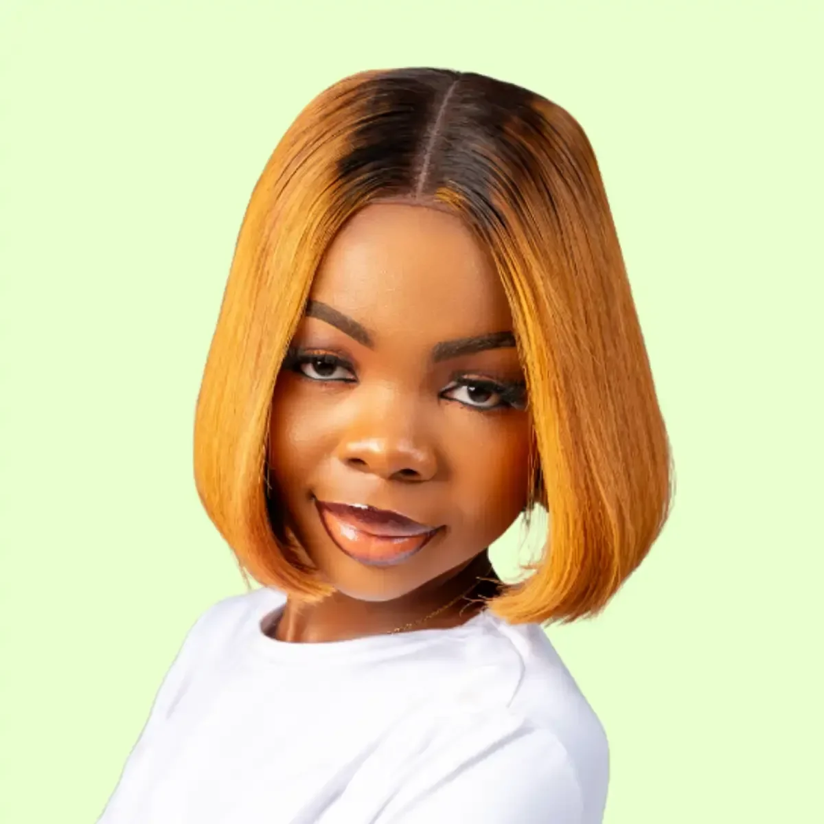 BONE STRAIGHT GINGER COLOR